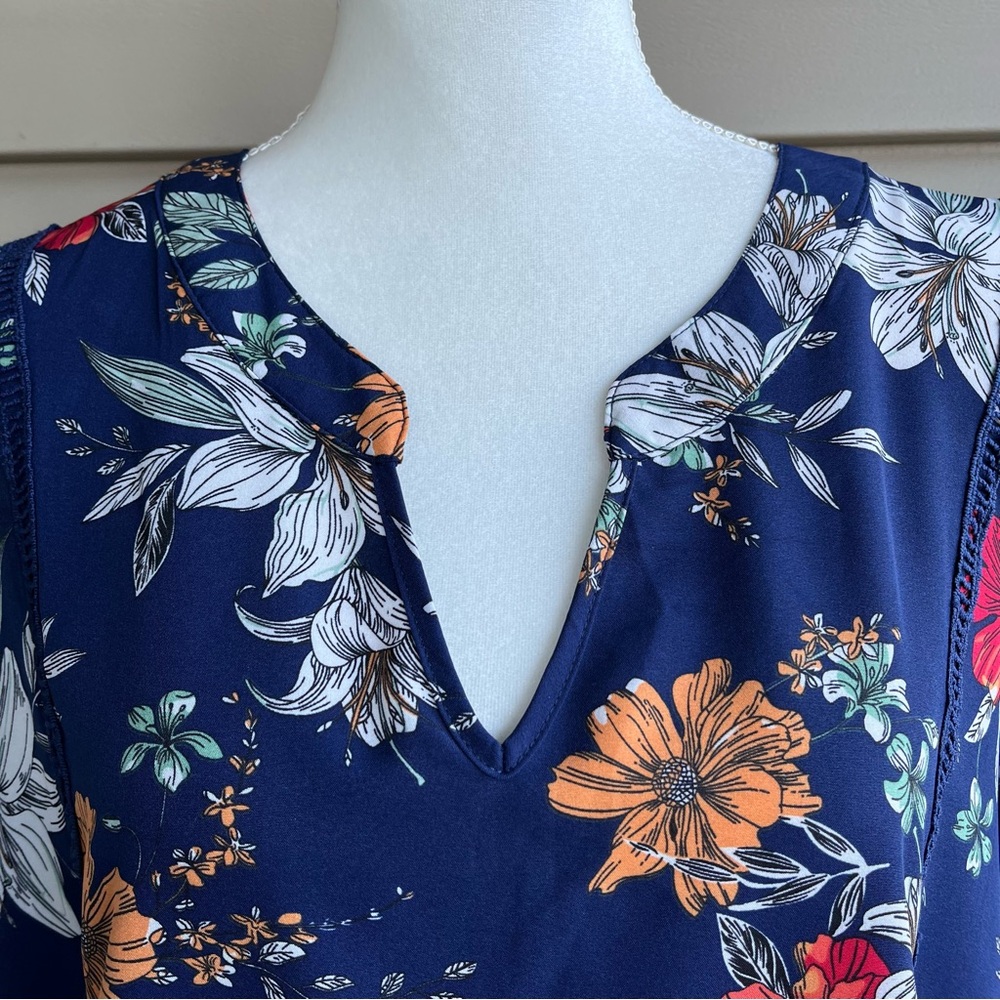 •BloomChic• NWT Floral Tunic Blouse/Mini Dress - Size 22-24 - Picture 3 of 10